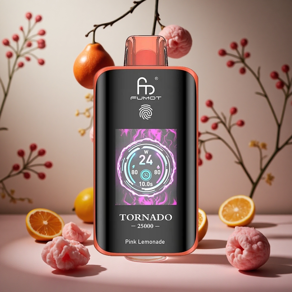 Limonada Rosa Fumot Tornado 25000 Puffs Pantalla HD Batería Recargable 700mAh Colombia al por mayor