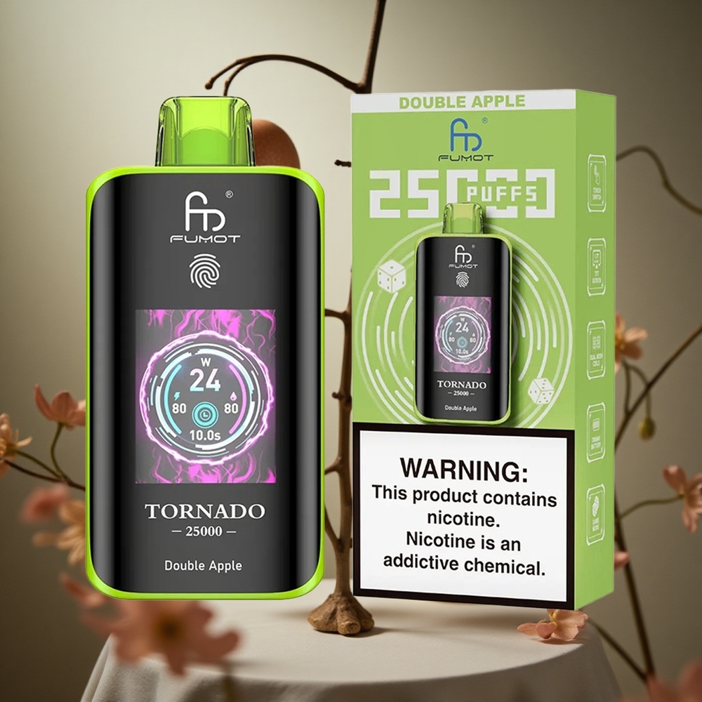 Manzana Doble Fumot Tornado 25000 Puffs Pantalla HD 20ml Colombia al por mayor
