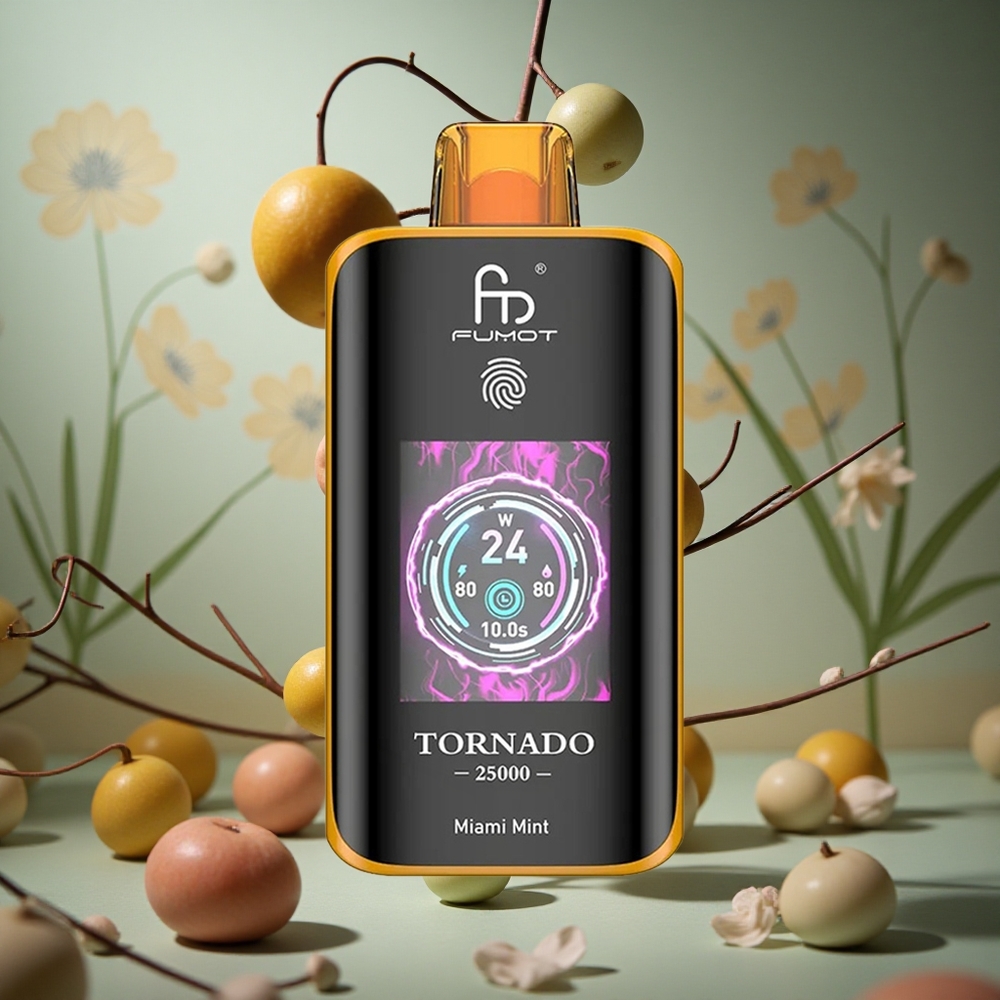 Menta Miami Fumot Tornado 25000 Puffs Pantalla HD Batería Recargable 700mAh Colombia al por mayor