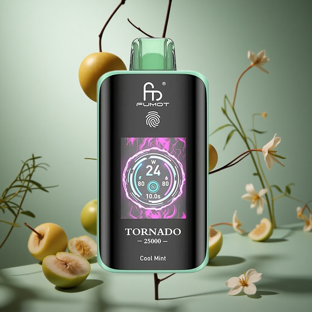 Menta Refrescante Fumot Tornado 25000 Puffs Pantalla HD 20ml Colombia al por mayor