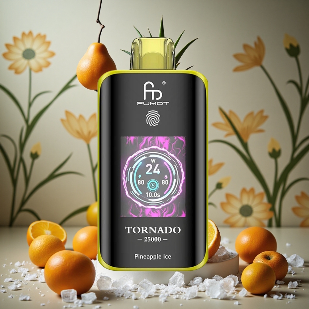 Piña Helada Fumot Tornado 25000 Puffs Pantalla HD 20ml Colombia al por mayor