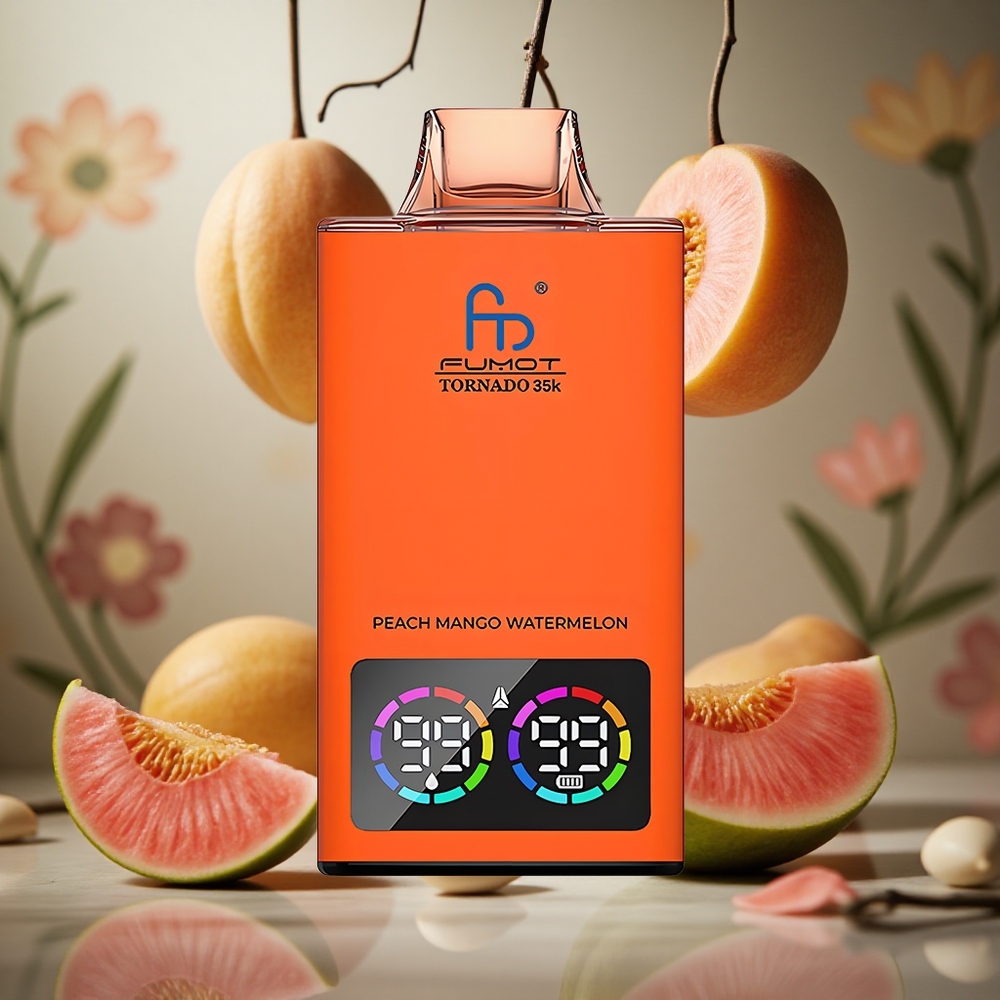 Durazno Mango Sandía Fumot Tornado 35000 Bobina Dual Malla 15ml Colombia al por mayor