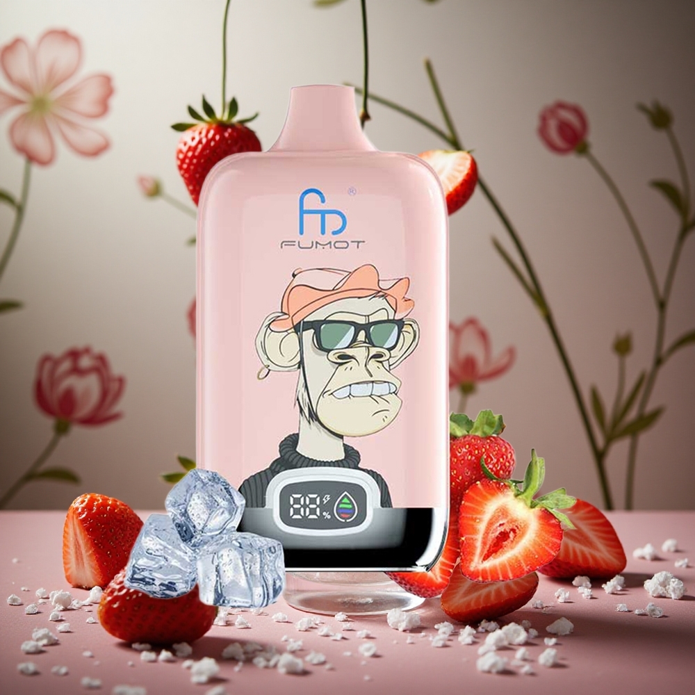 Fresa Helada Fumot Tornado Digital Box 12000 Puffs 20ml Recargable Colombia al por mayor