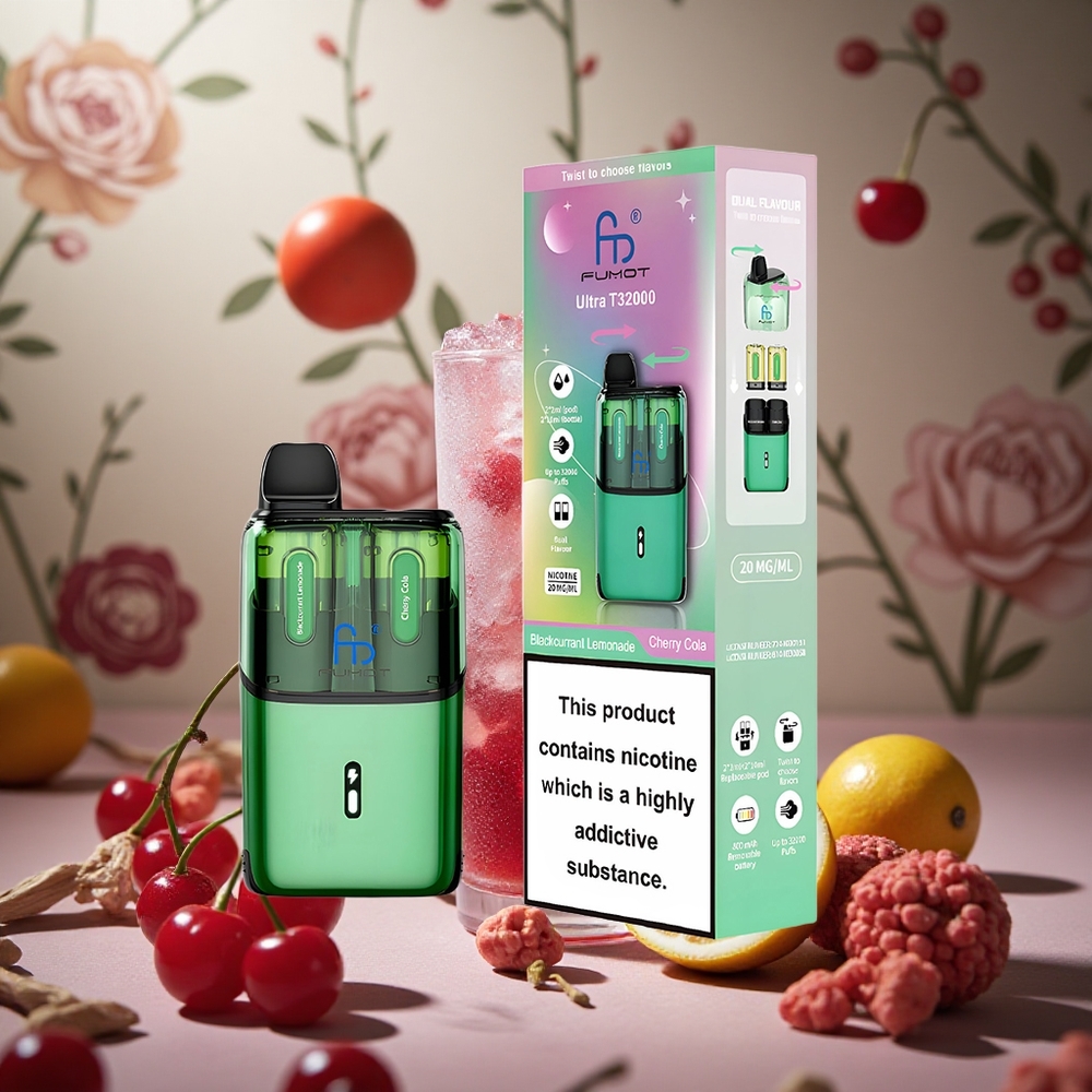 Limónada de Grosella Negra y Cereza Cola Fumot Ultra T32000 32000 Puffs Batería 800mAh Colombia al por mayor